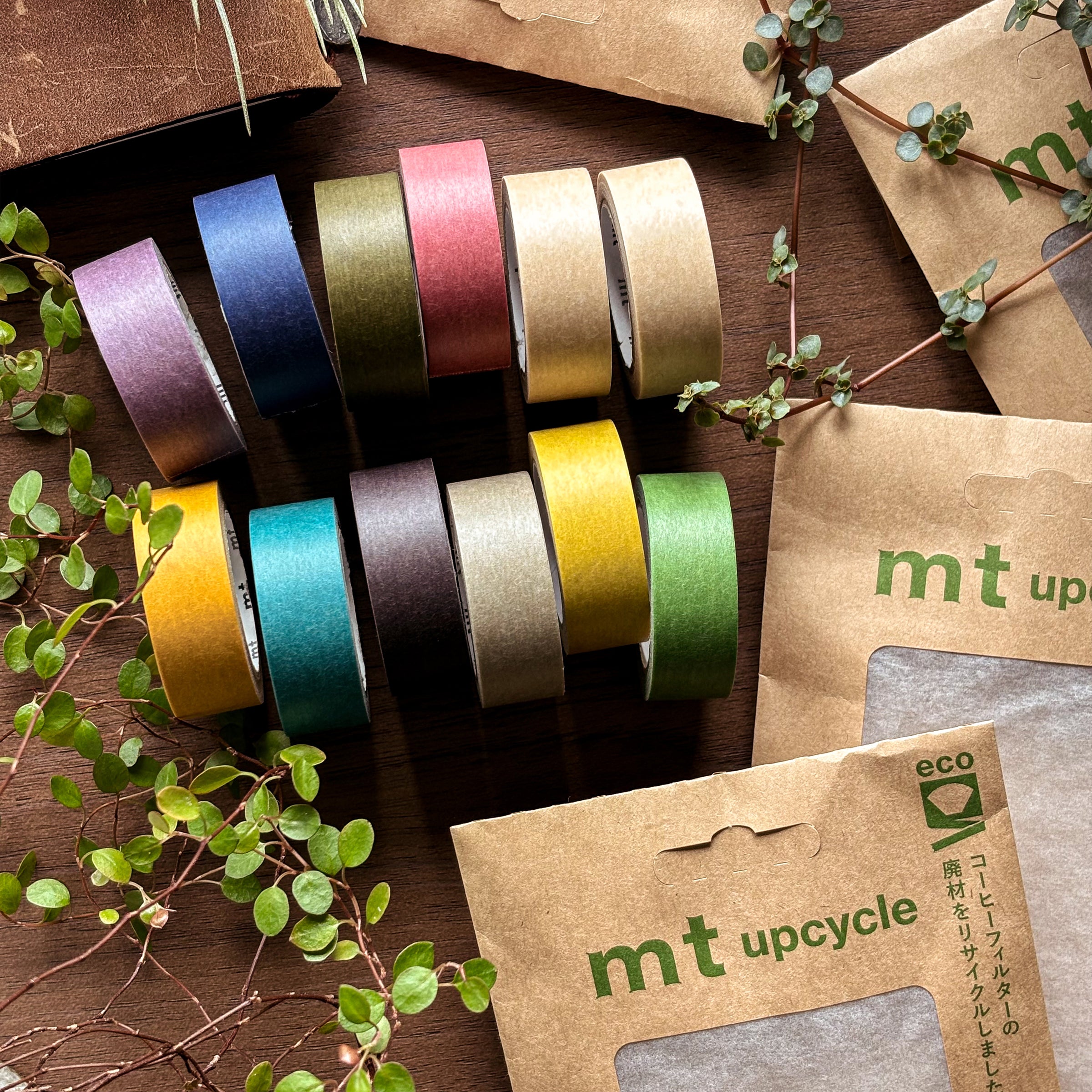 mt / Upcycle Washi Tape Set - Blue x Pastel Gray