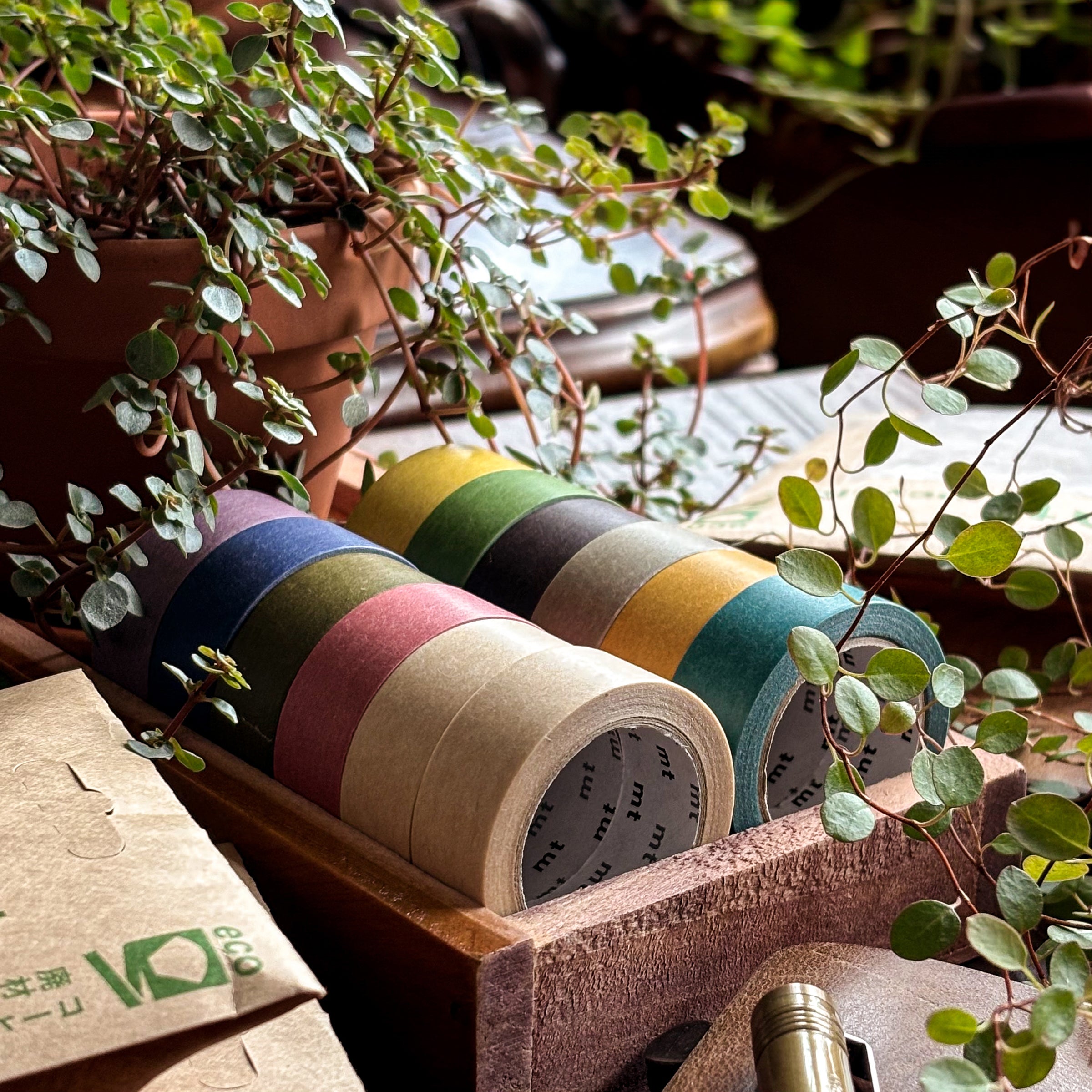 mt / Upcycle Washi Tape Set - Blue x Pastel Gray