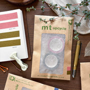 mt / Upcycle Washi Tape Set - Rose Pink x Uguisu