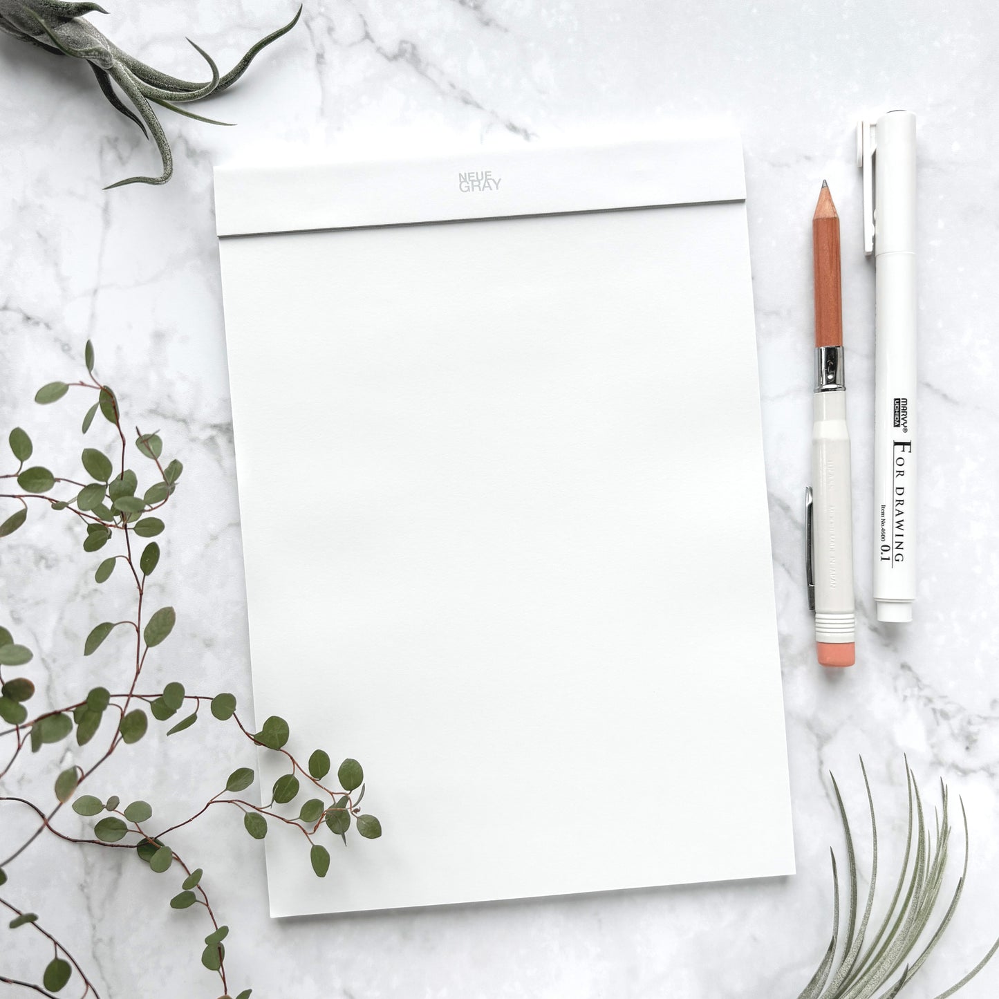 Neue Gray Note Pad - Plain A5