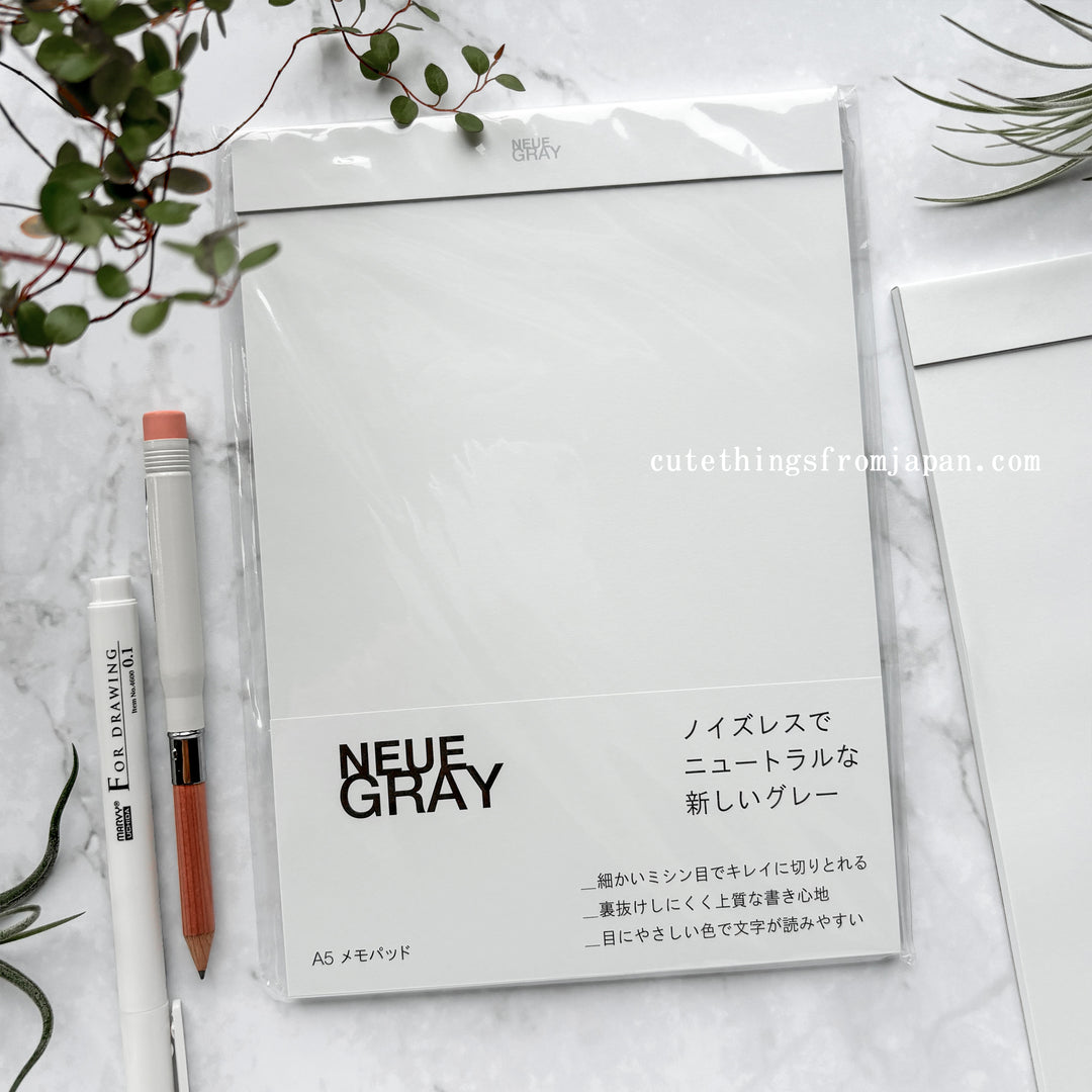 Neue Gray Note Pad - Plain A5