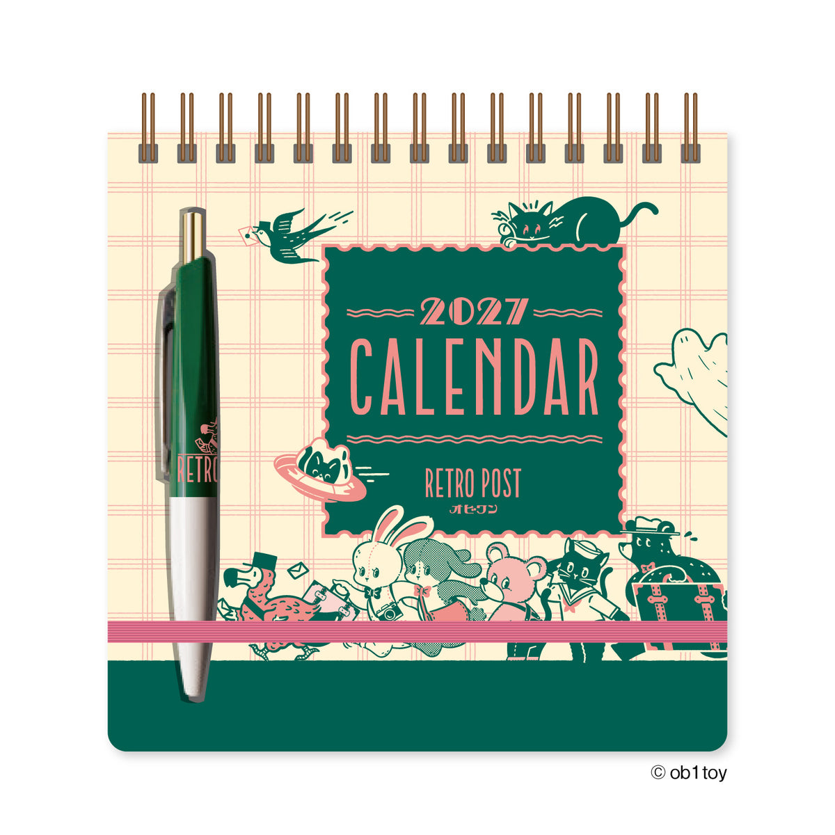 [2027] Obi1 / Scribble Calendar – Desk Edition (with pen)