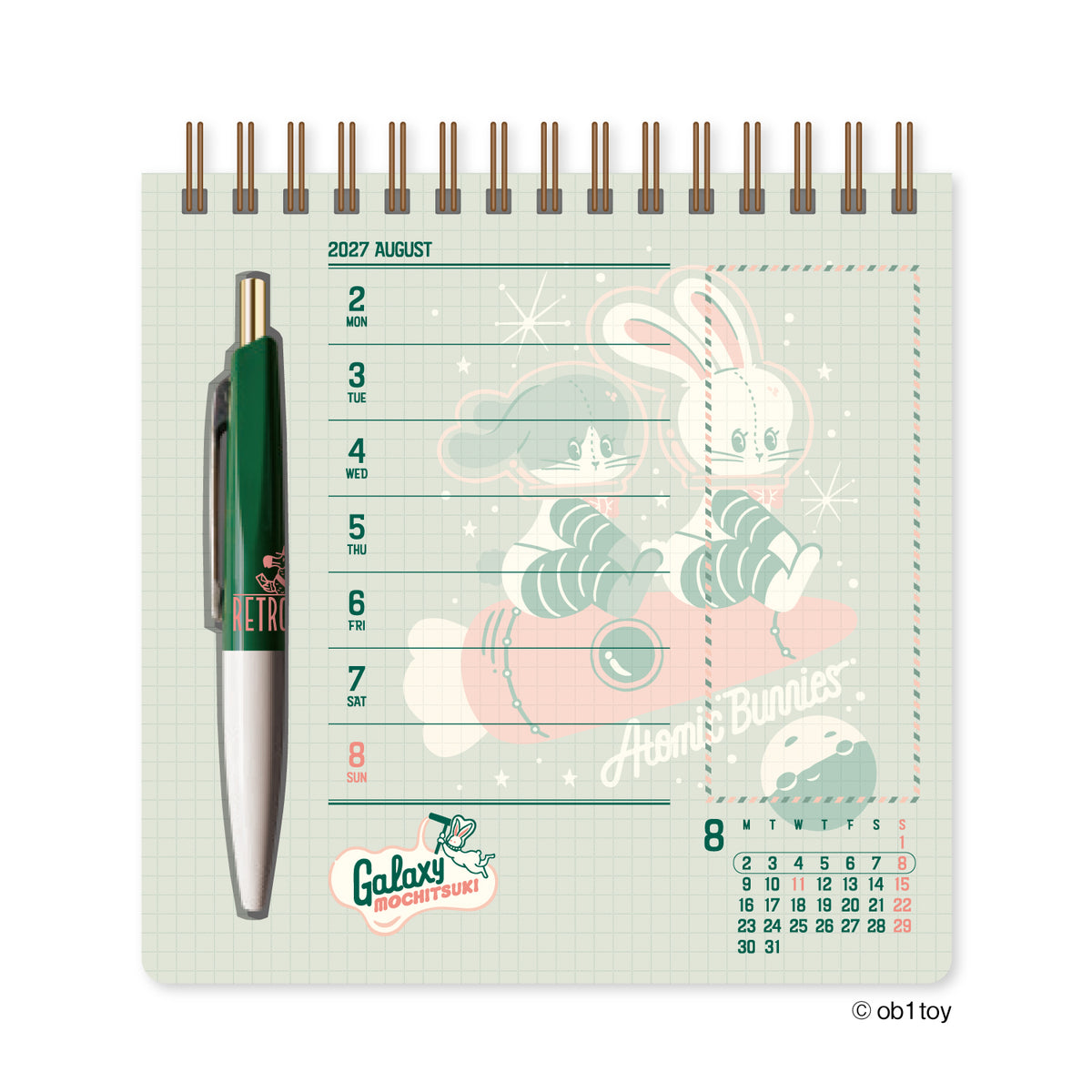 [2027] Obi1 / Scribble Calendar – Desk Edition (with pen)