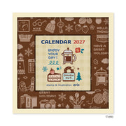 [2027] eric / Color Mini Square Calendar - One-day-a-page