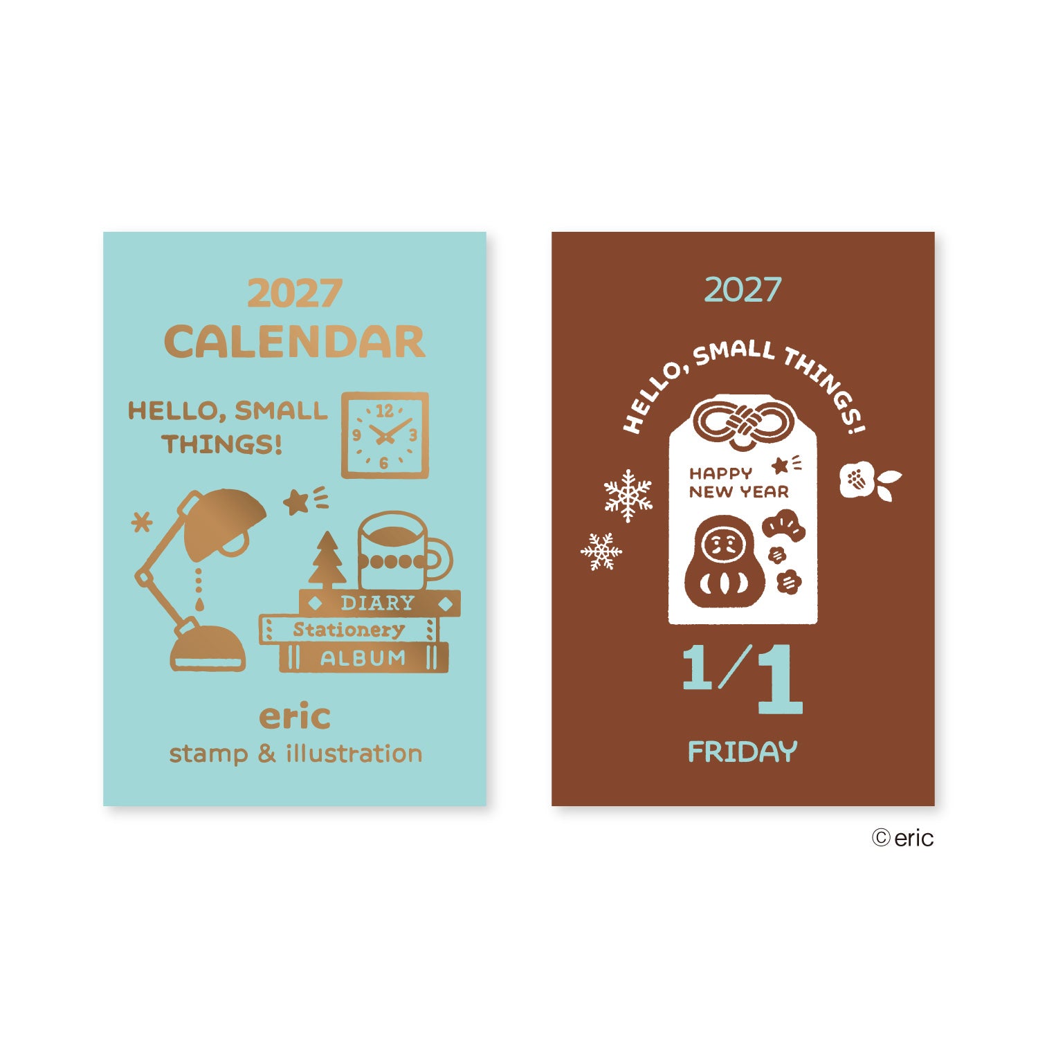 [2027] eric / Mini Himekuri Calendar - One-day-a-page