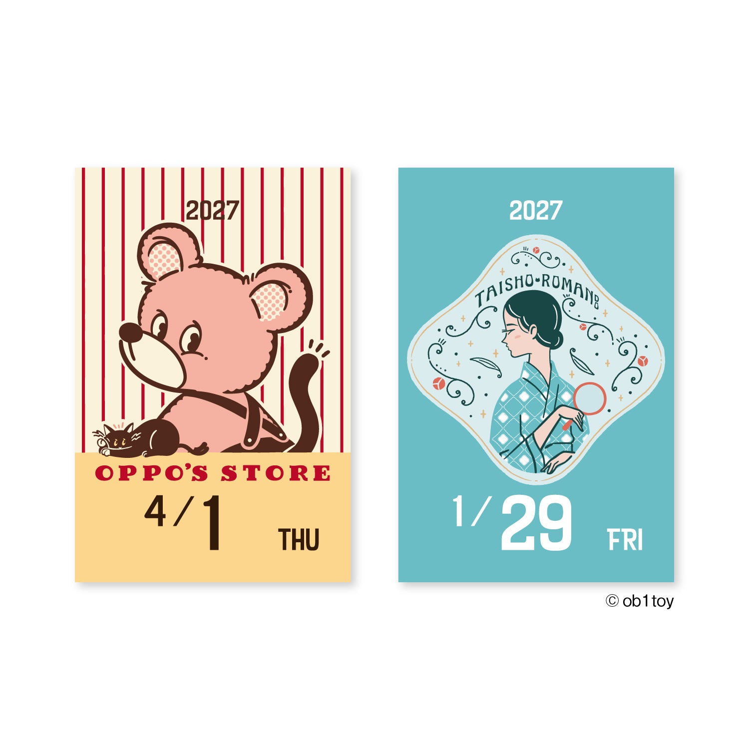 [2027] Obi1 / Mini Himekuri Calendar - One-day-a-page