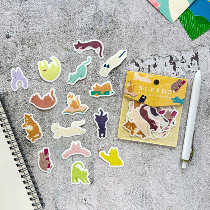Nodoka Miyashita / Flake Stickers - Happy Cats