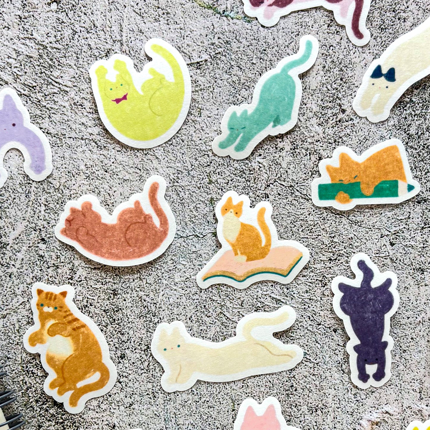 Nodoka Miyashita / Flake Stickers - Happy Cats