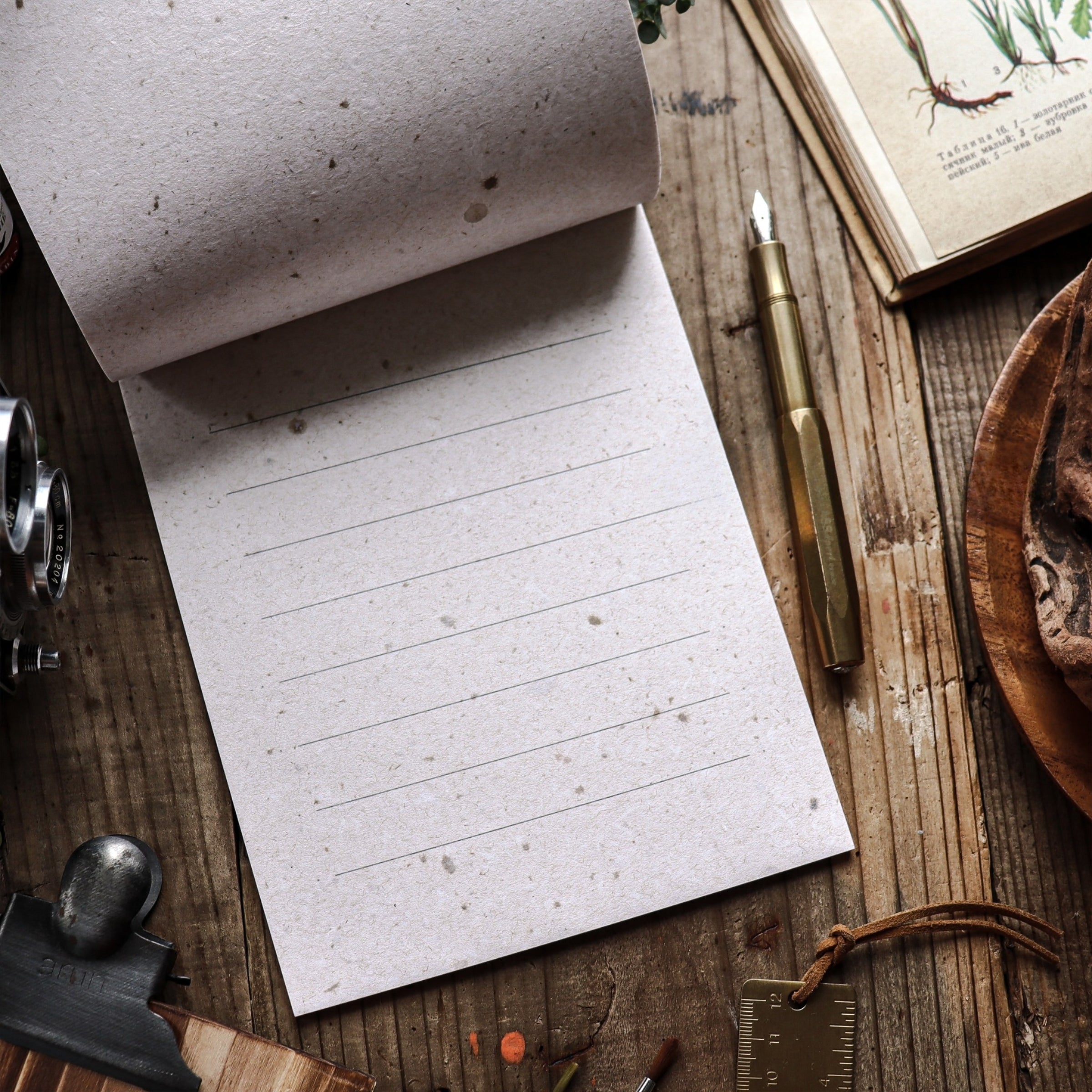 Sutenai 100% Washi Paper Note Pad - A5 (Ruled)
