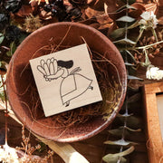 Necktie / Rubber Stamp - Bread is Coming