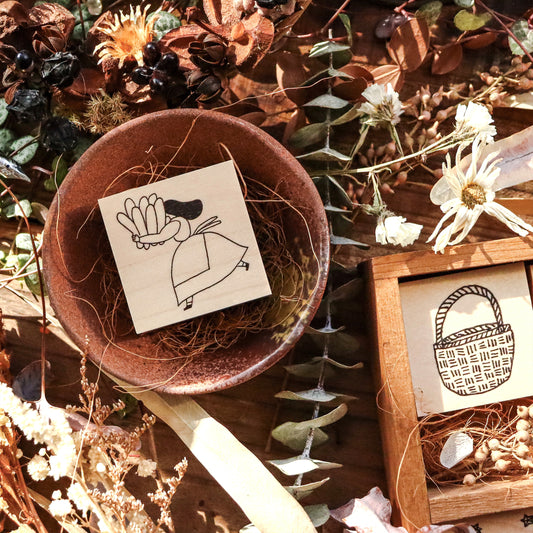Necktie Rubber Stamp - Bread is Coming