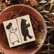 Necktie / Rubber Stamp Set - Go Go Go (2 Stamps)