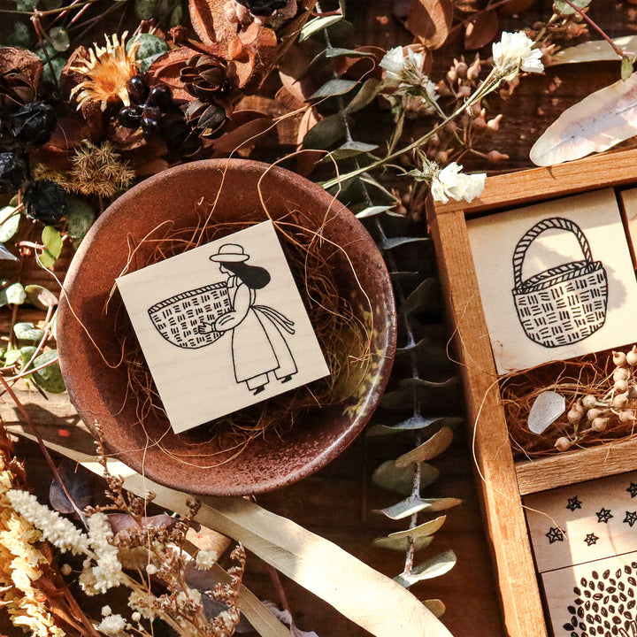 Necktie Rubber Stamp - In the Farm