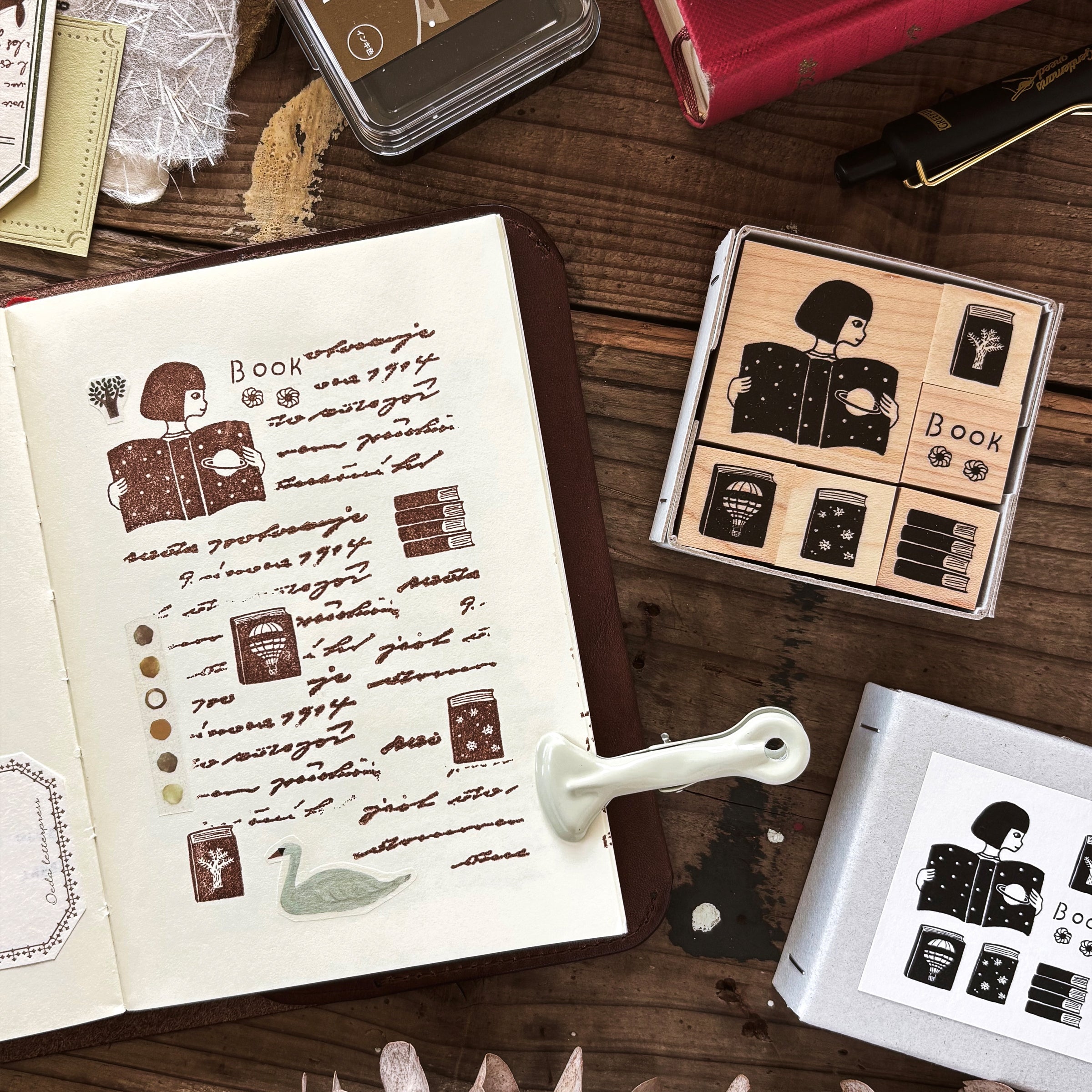 ネクタイ/ スタンプ「BOOKハンコBOX」