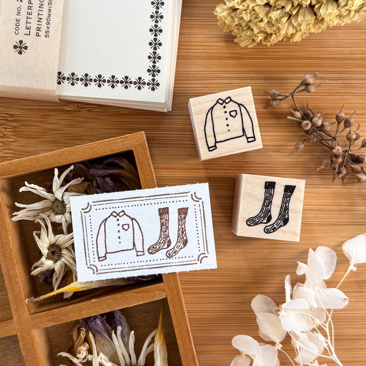 Necktie Rubber Stamp - Socks