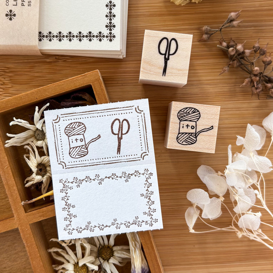 Necktie Rubber Stamp - Yarn