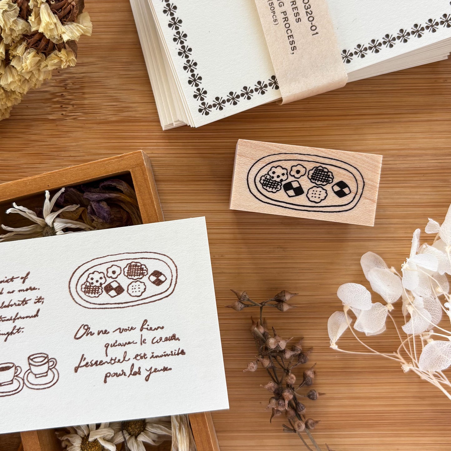 Necktie Rubber Stamp - Cookies