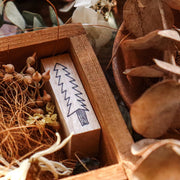 ネクタイ/ スタンプ「針葉樹」