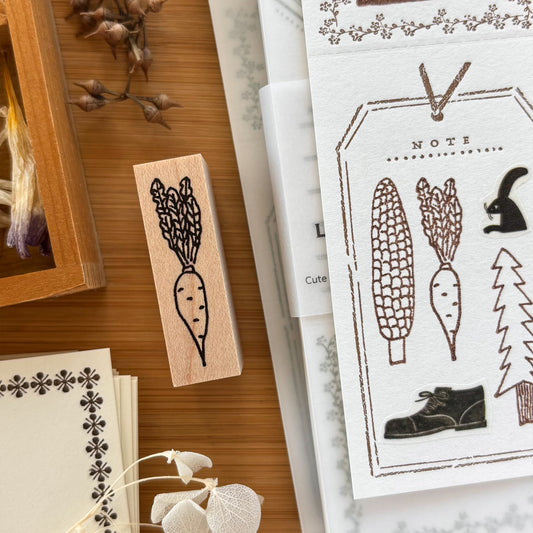 Necktie Slim Rubber Stamp - Carrot