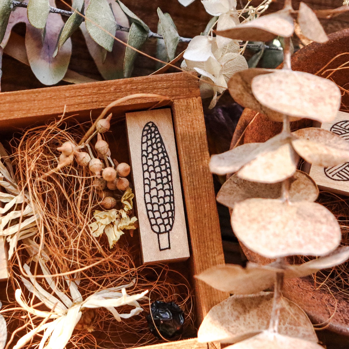Necktie Slim Rubber Stamp - Corn