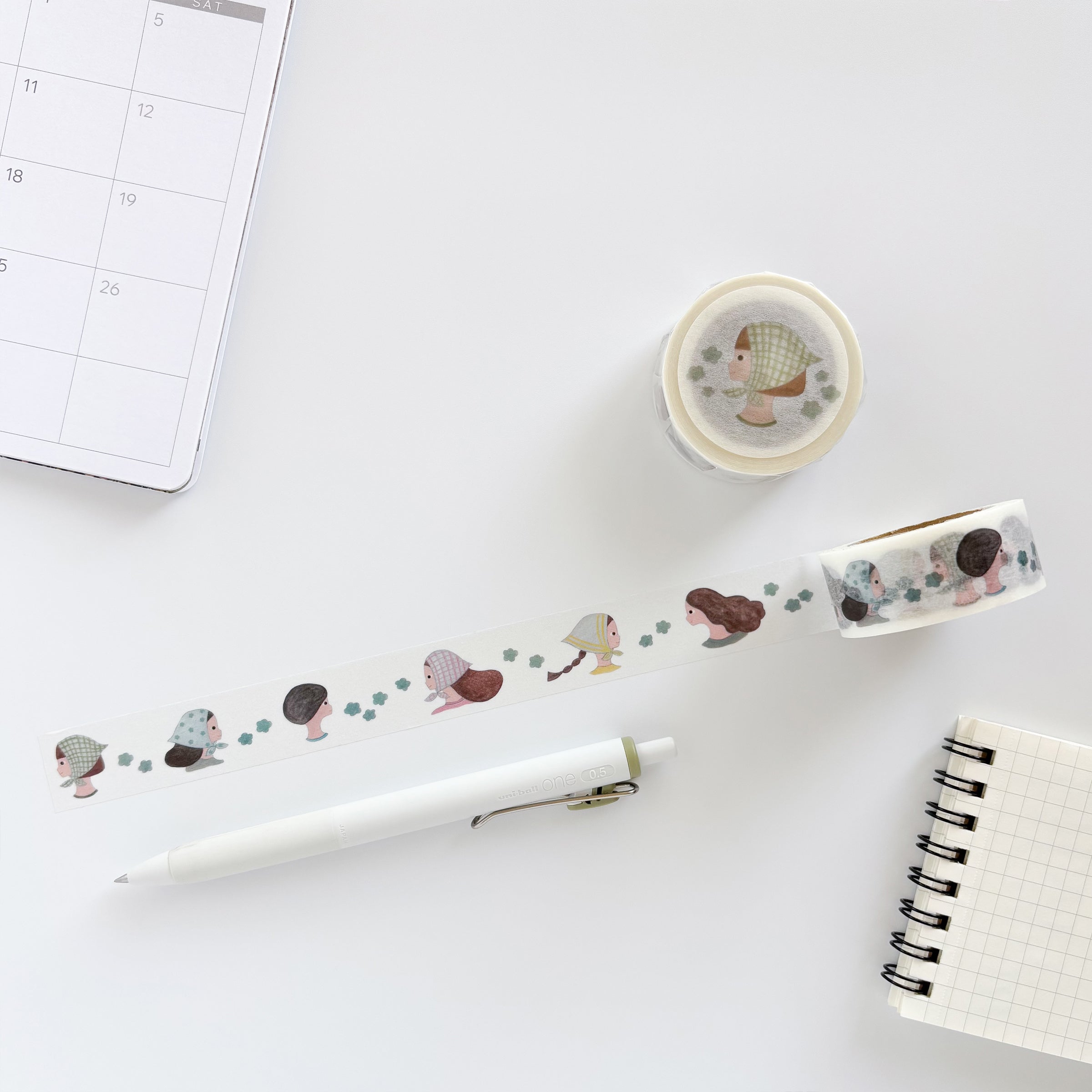 Necktie / Washi Tape - Face