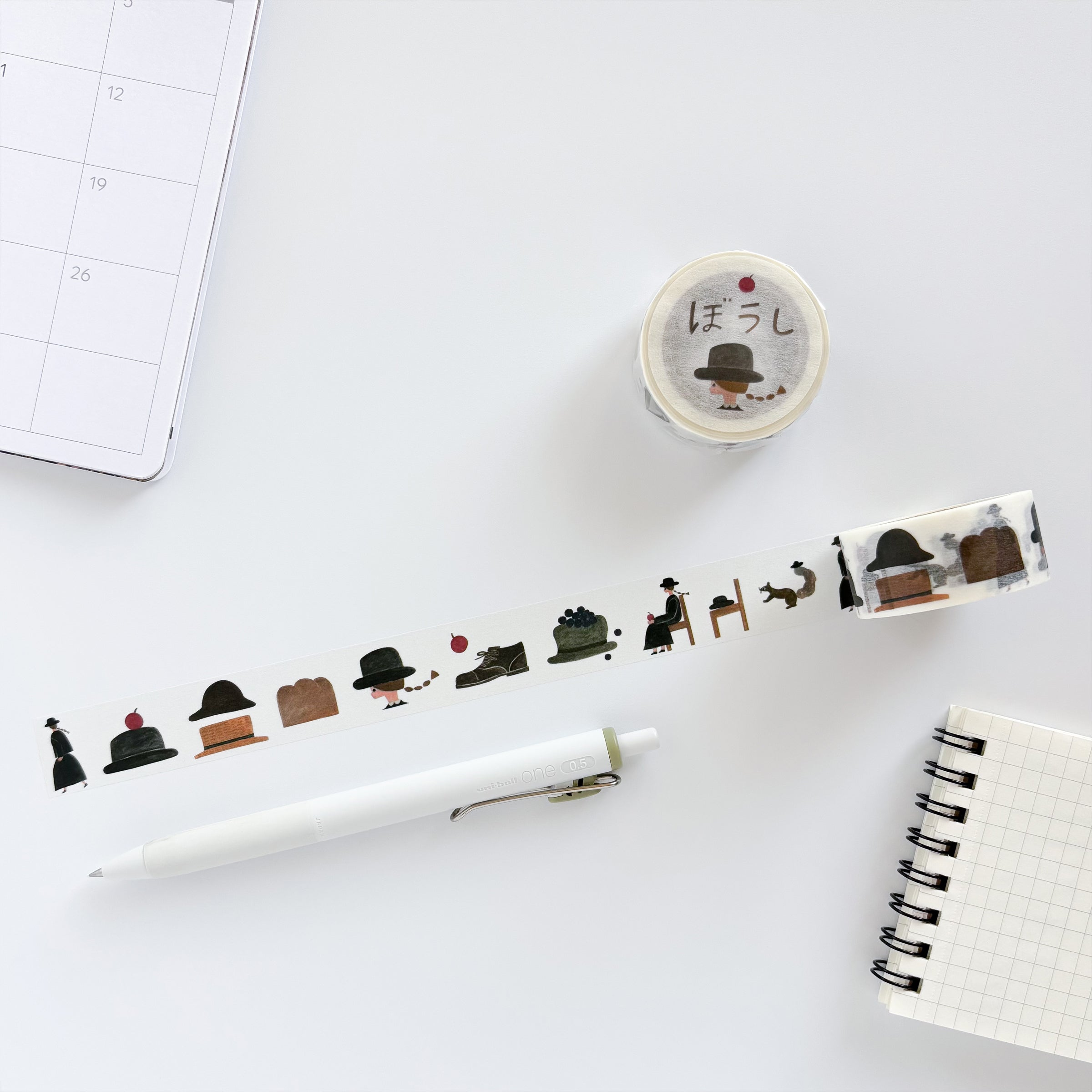 Necktie / Washi Tape - Hat