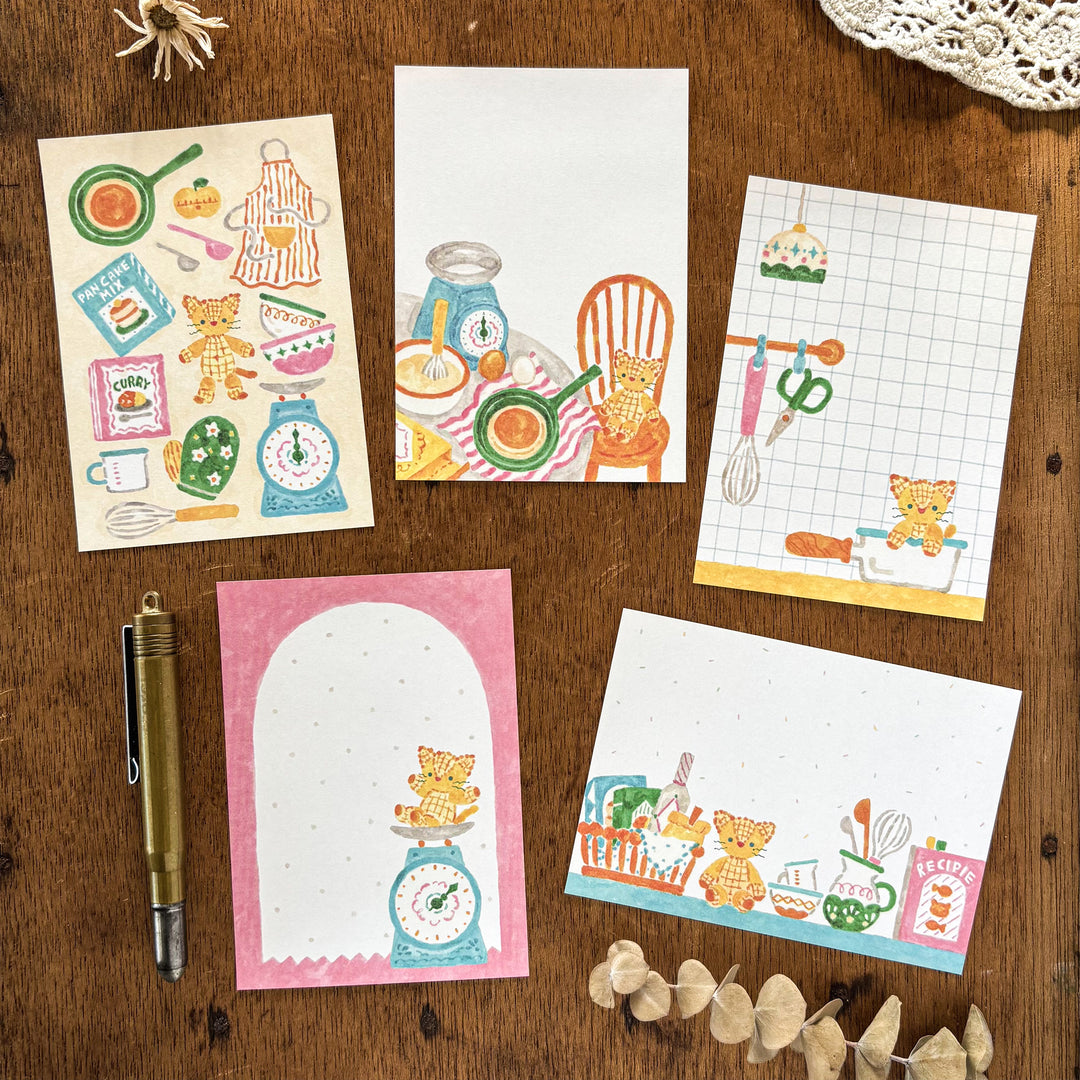 Waka Nakauchi Memo Pad - Cat's Happy Kitchen