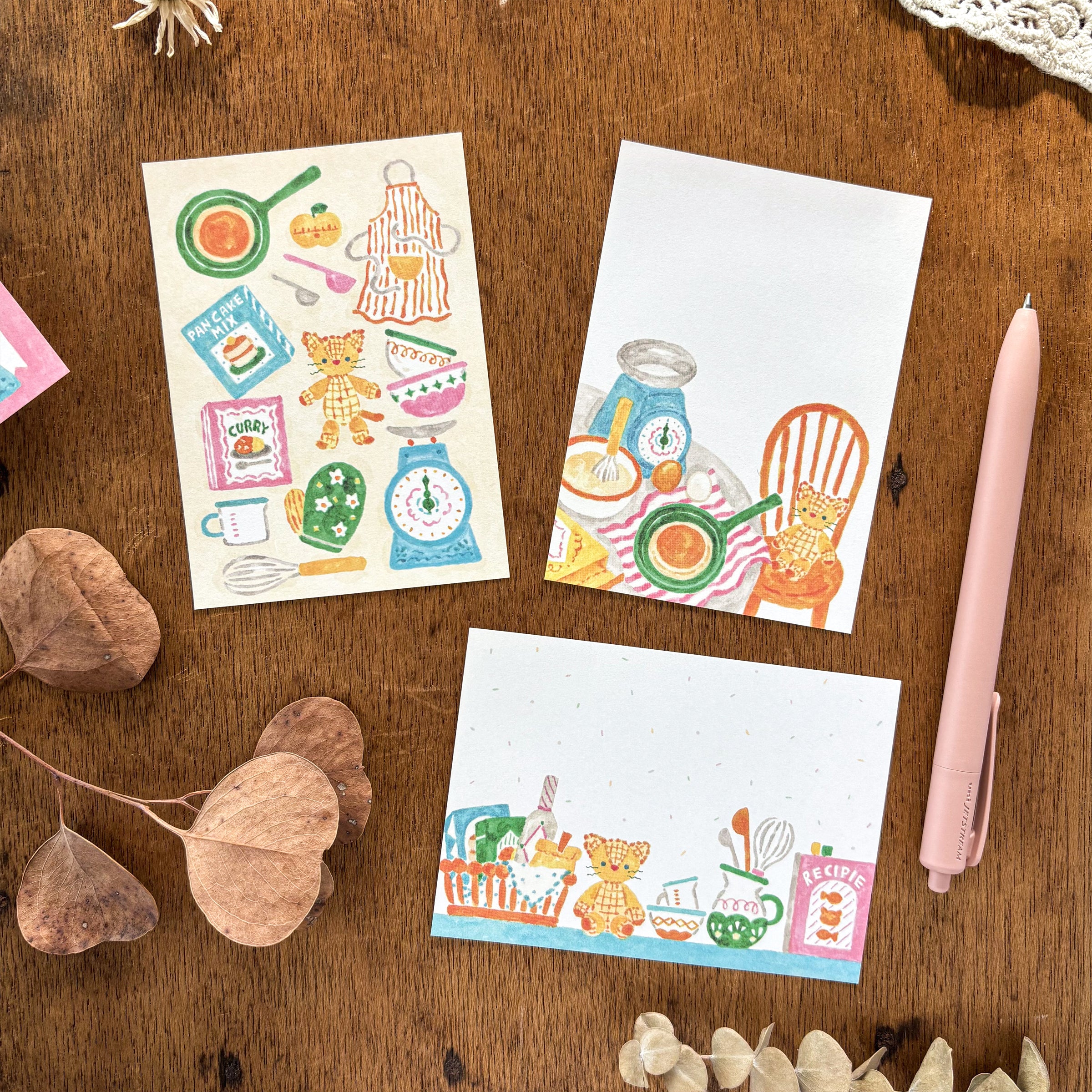 Waka Nakauchi / Memo Pad - Cat's Happy Kitchen