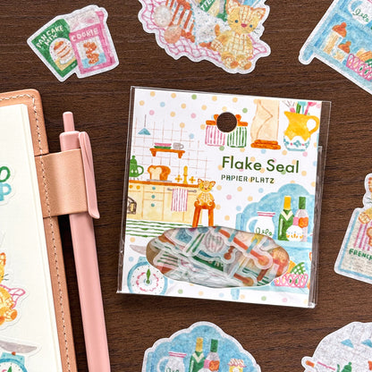 Waka Nakauchi Flake Stickers - Cat's Happy Kitchen