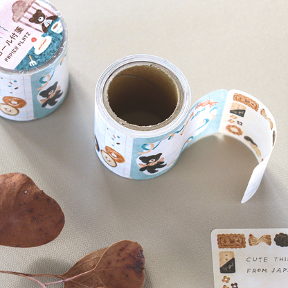 Papier Platz x Waka Nakauchi Roll Sticky Notes - Bear’s Sweets Shop
