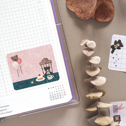 Papier Platz x Waka Nakauchi Roll Sticky Notes - Bear’s Sweets Shop