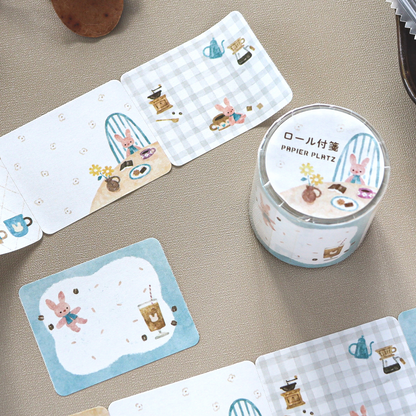 Waka Nakauchi Roll Sticky Notes - Bunny's Cafe