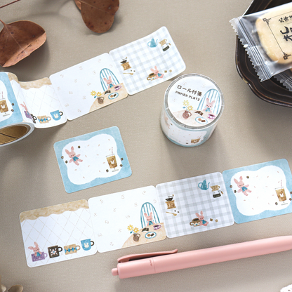 Waka Nakauchi Roll Sticky Notes - Bunny's Cafe