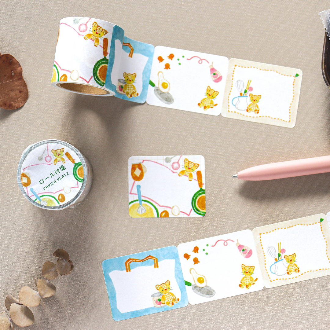 Waka Nakauchi Roll Sticky Notes - Cat's Happy Kitchen