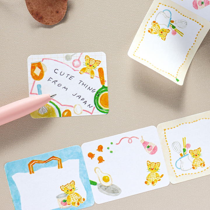 Waka Nakauchi Roll Sticky Notes - Cat's Happy Kitchen