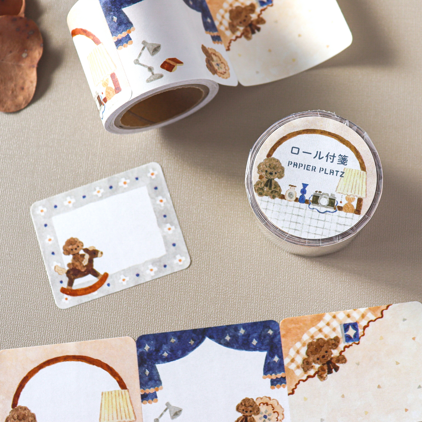 Waka Nakauchi Roll Sticky Notes - Dog's Happy Home