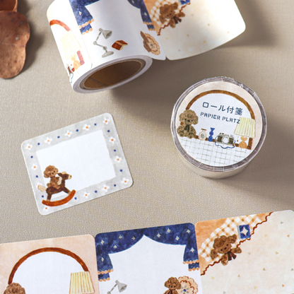 Waka Nakauchi Roll Sticky Notes - Dog's Happy Home