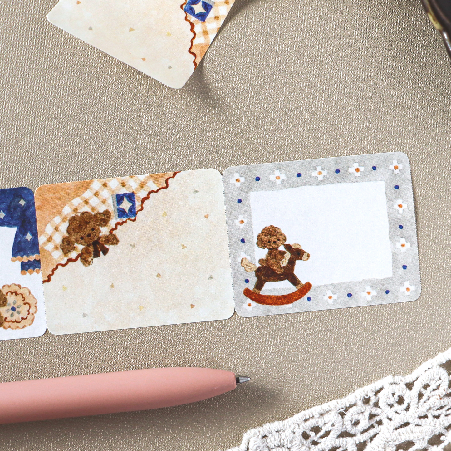 Waka Nakauchi Roll Sticky Notes - Dog's Happy Home
