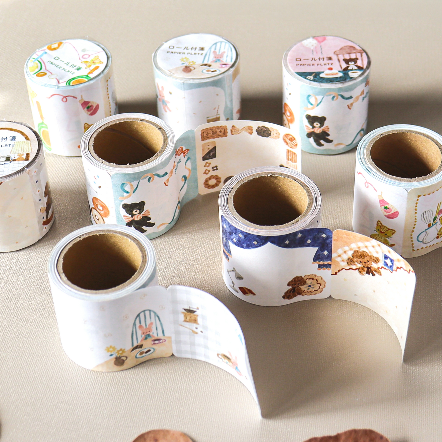 Waka Nakauchi Roll Sticky Notes - Dog's Happy Home