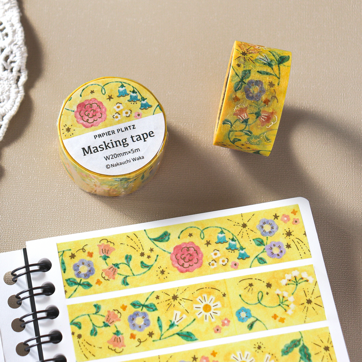 Waka Nakauchi Washi Tape - Bright Flower