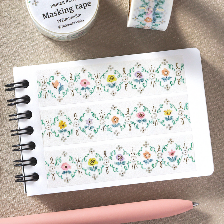 Waka Nakauchi Washi Tape - Blooming Flowers