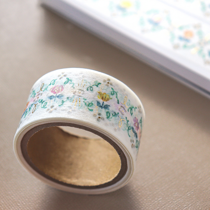 Waka Nakauchi Washi Tape - Blooming Flowers