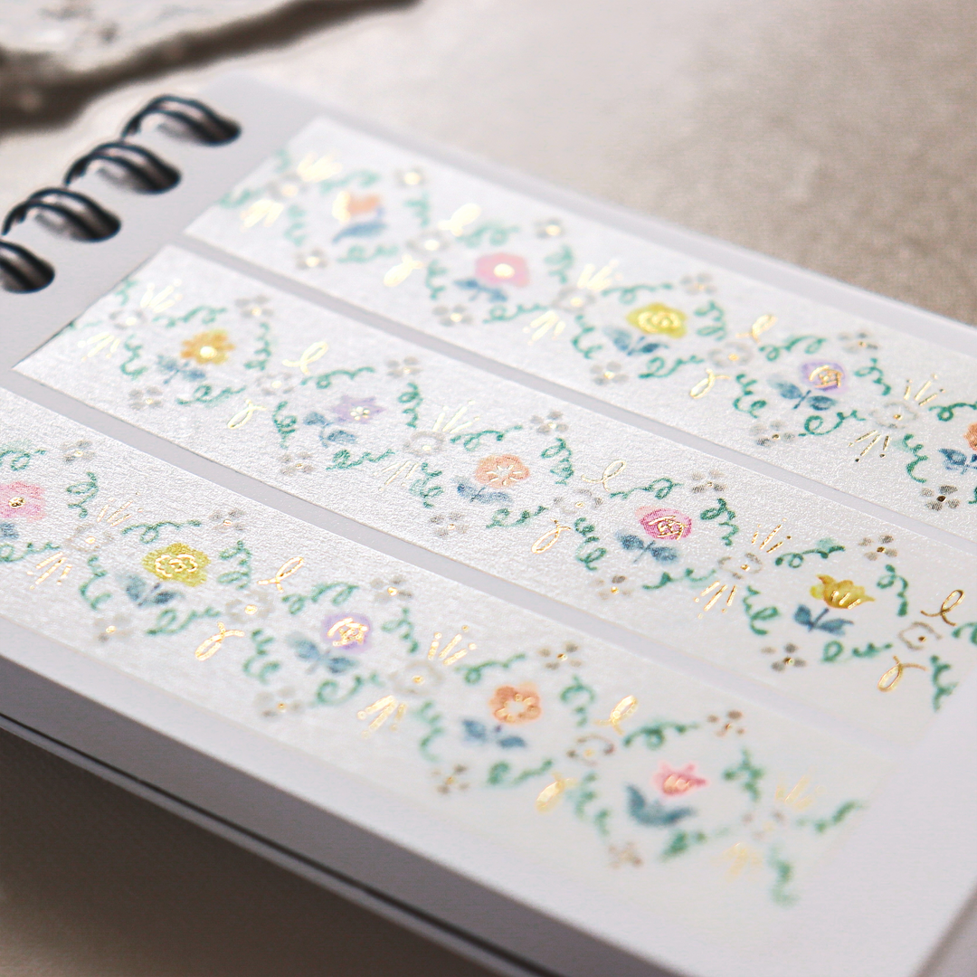 Waka Nakauchi Washi Tape - Blooming Flowers