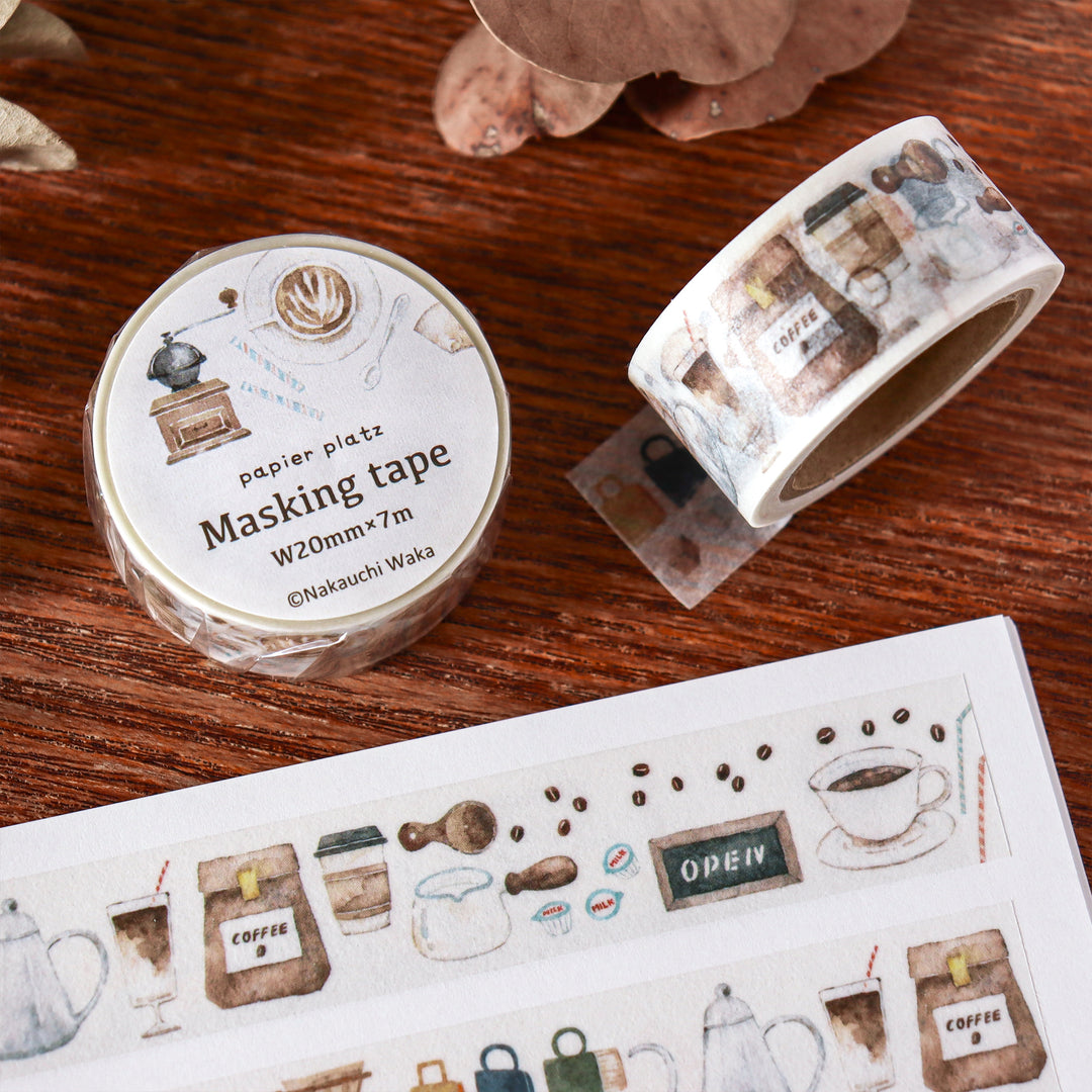 Waka Nakauchi Washi Tape - Coffee