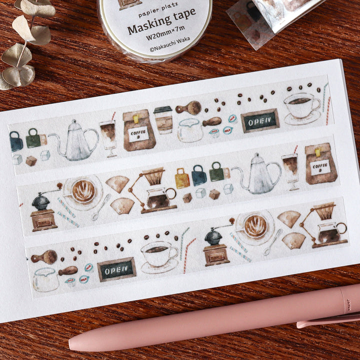 Waka Nakauchi Washi Tape - Coffee