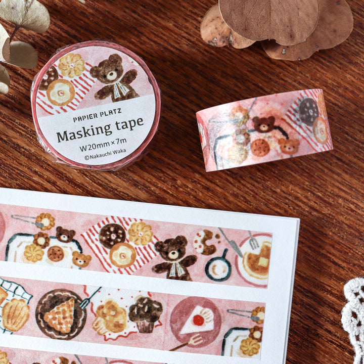 Waka Nakauchi Washi Tape - Bear's Sweets Shop