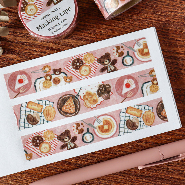 Waka Nakauchi Washi Tape - Bear's Sweets Shop