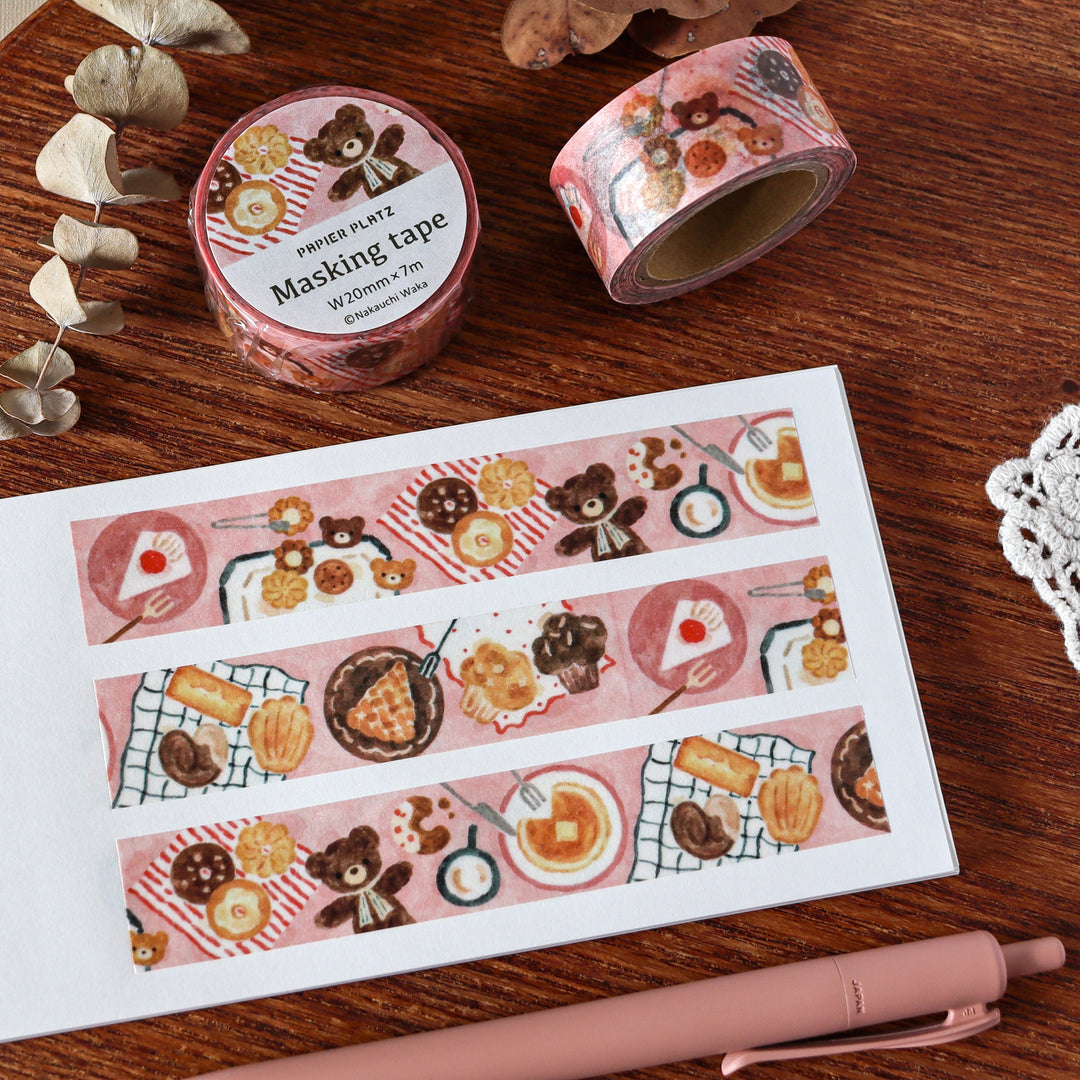 Waka Nakauchi Washi Tape - Bear's Sweets Shop