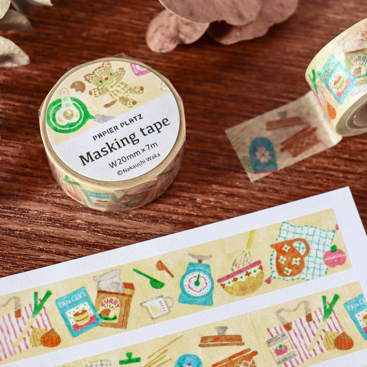 Waka Nakauchi Washi Tape - Cat's Happy Kitchen