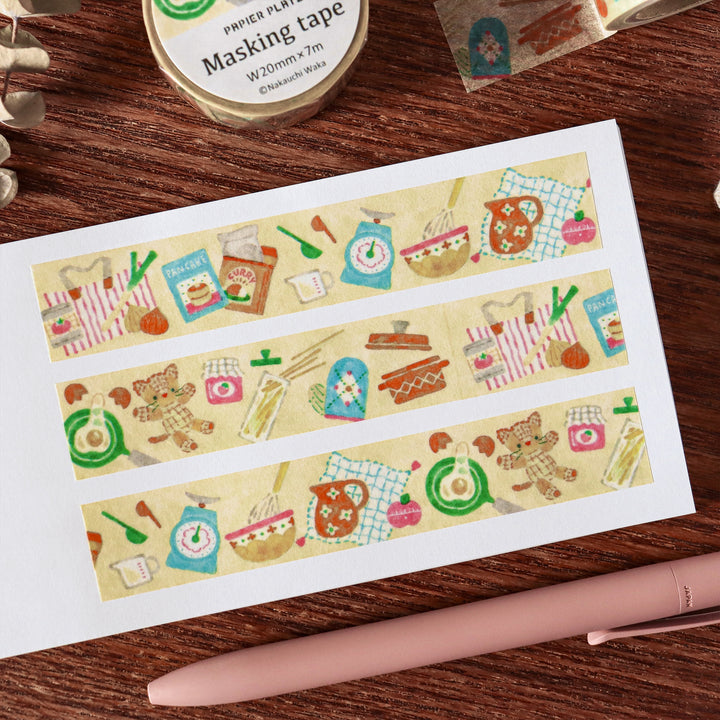 Waka Nakauchi Washi Tape - Cat's Happy Kitchen